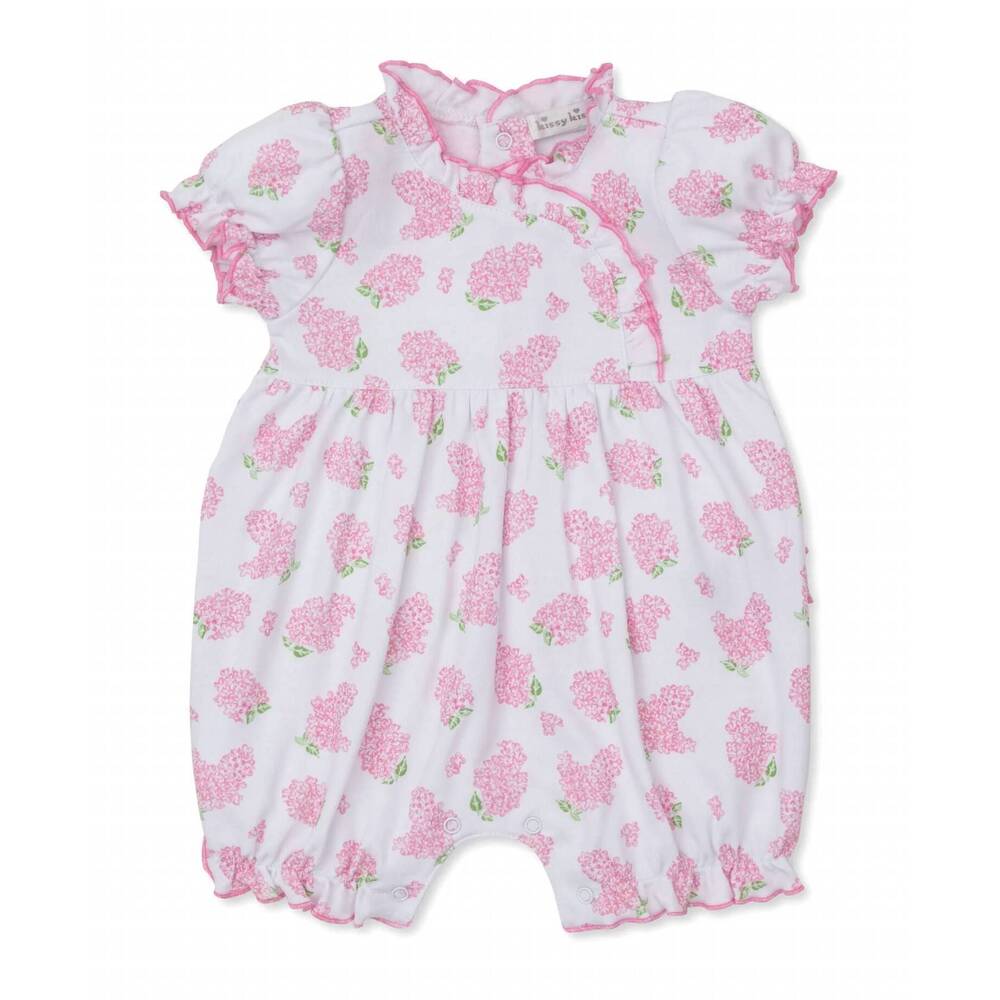 NEW KISSY KISSY girl's hydrangea playsuit in pink